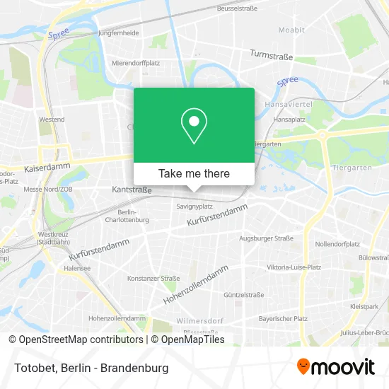 Totobet map