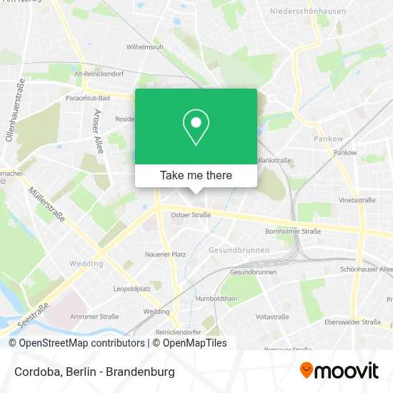 Cordoba map