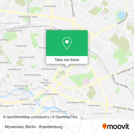 Mysenses map