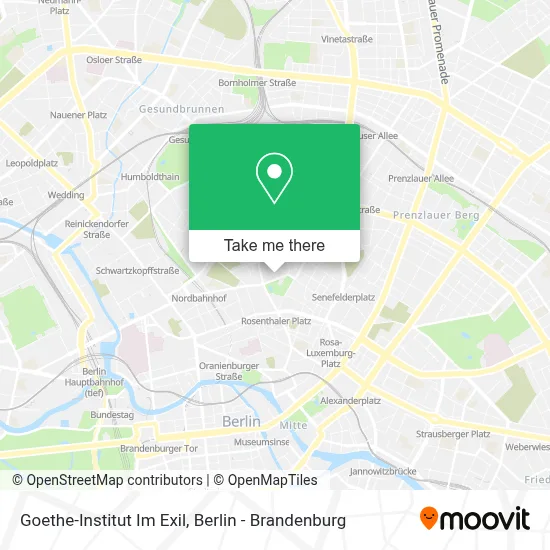 Goethe-Institut Im Exil map
