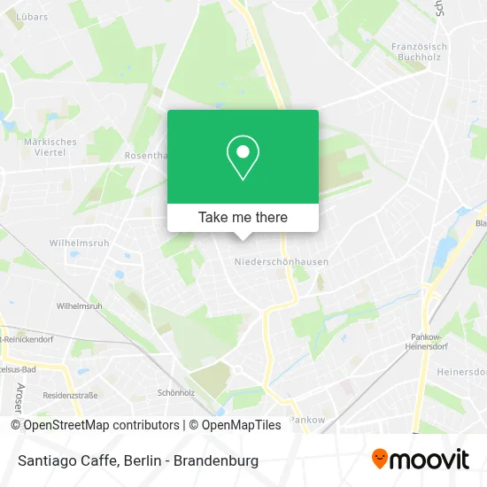 Santiago Caffe map