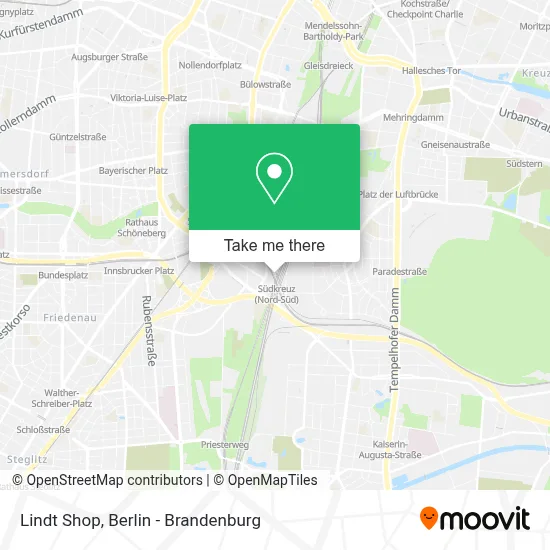 Lindt Shop map