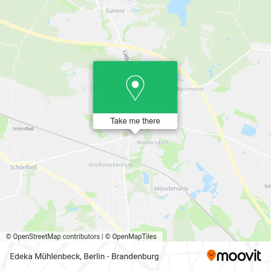 Edeka Mühlenbeck map