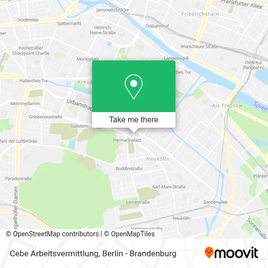 Cebe Arbeitsvermittlung map