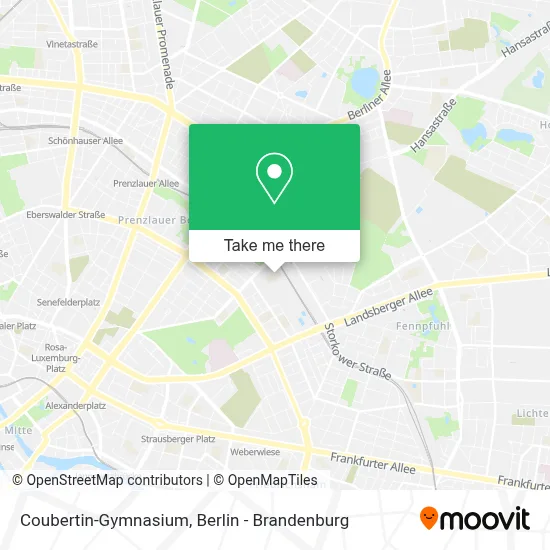Coubertin-Gymnasium map