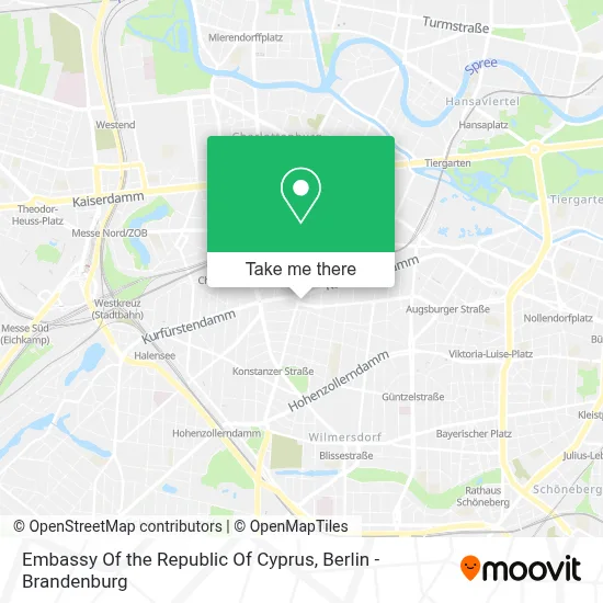 Embassy Of the Republic Of Cyprus map