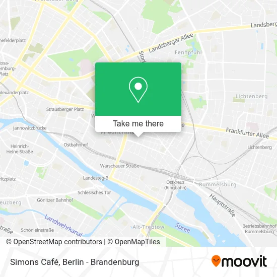 Simons Café map