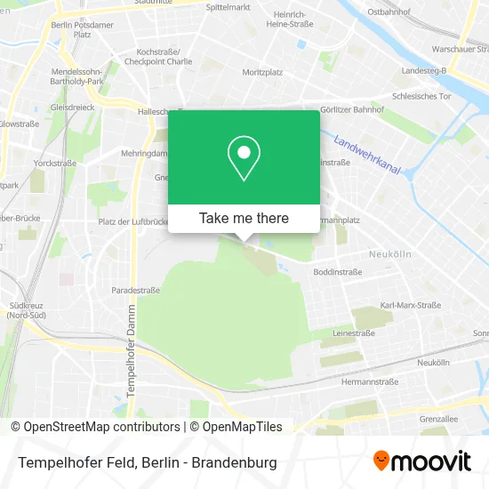 Tempelhofer Feld map