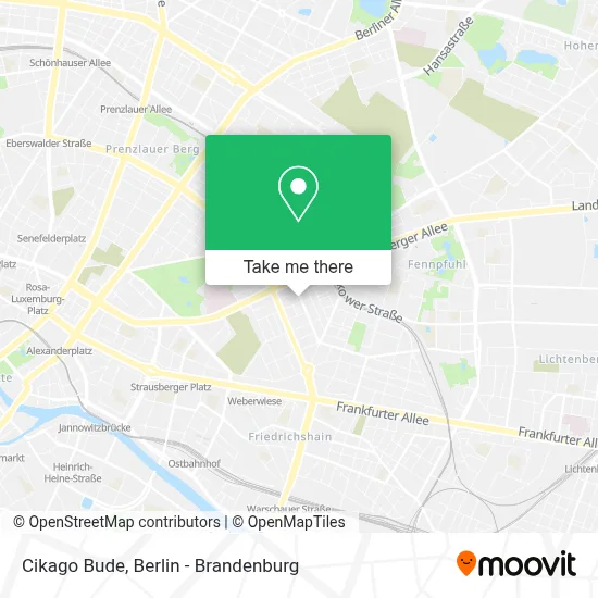Cikago Bude map