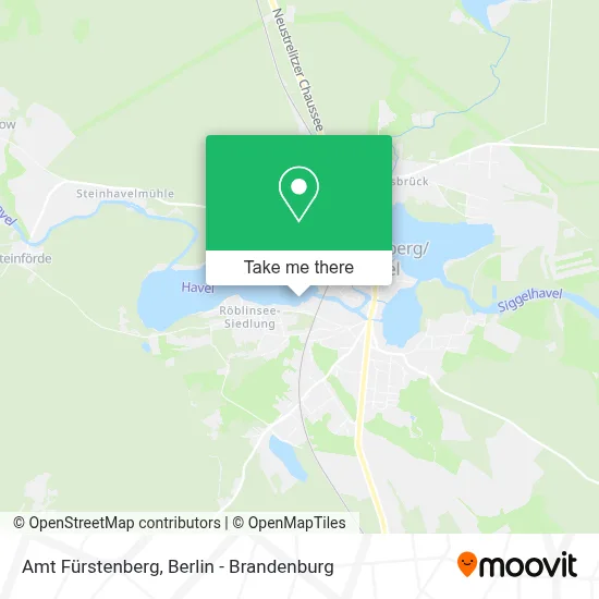 Amt Fürstenberg map