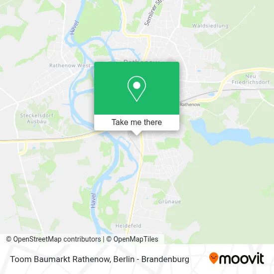 Toom Baumarkt Rathenow map