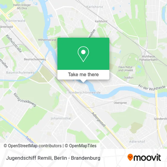 Jugendschiff Remili map