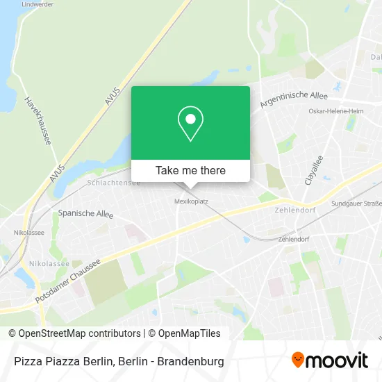 Pizza Piazza Berlin map