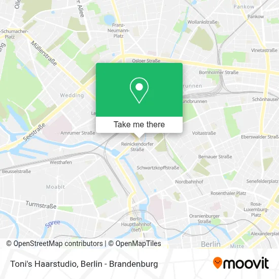 Toni's Haarstudio map