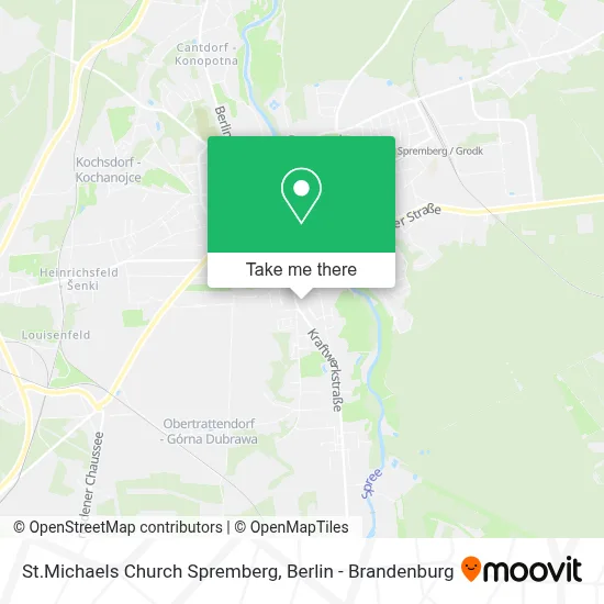 St.Michaels Church Spremberg map