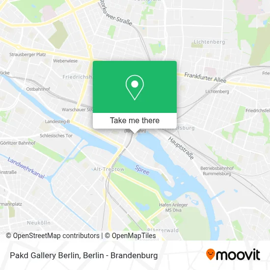 Pakd Gallery Berlin map