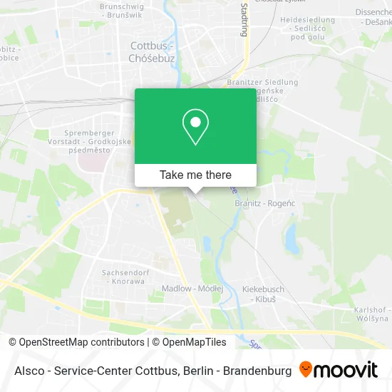 Alsco - Service-Center Cottbus map