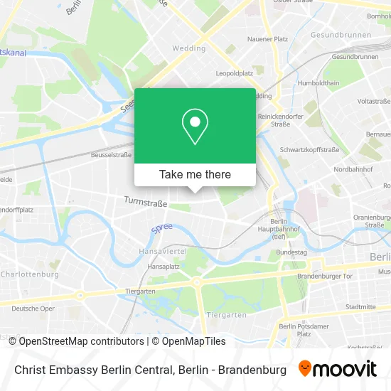 Christ Embassy Berlin Central map