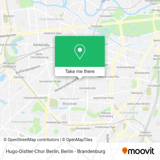 Hugo-Distler-Chor Berlin map