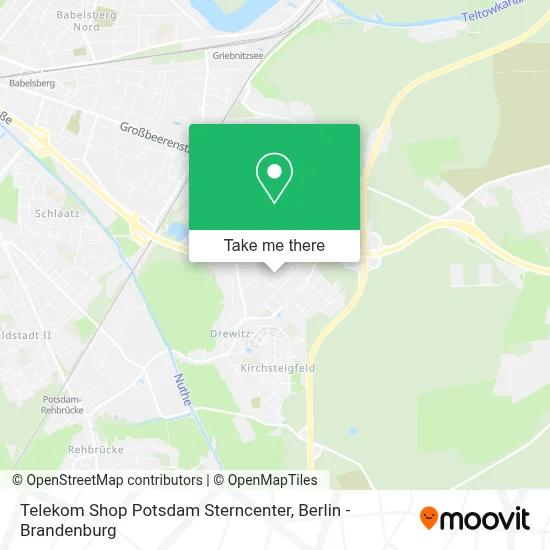 Telekom Shop Potsdam Sterncenter map