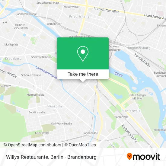 Willys Restaurante map