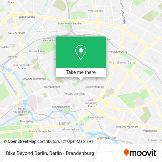 Bike Beyond Berlin map