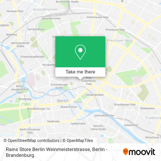 Rains Store Berlin Weinmeisterstrasse map