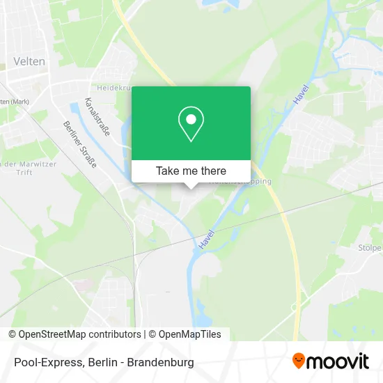 Pool-Express map