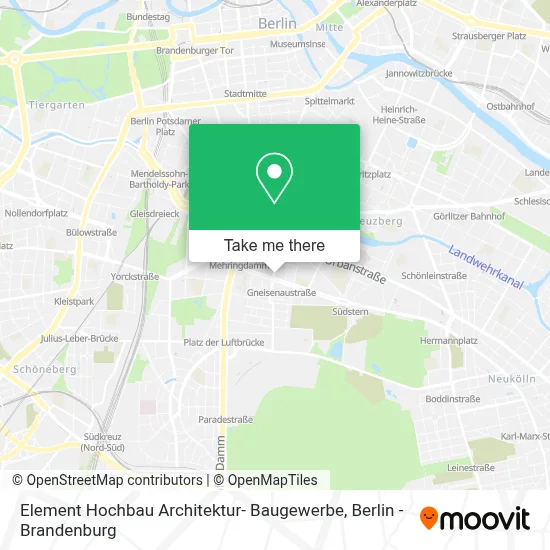 Element Hochbau Architektur- Baugewerbe map