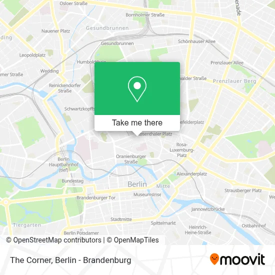 The Corner map