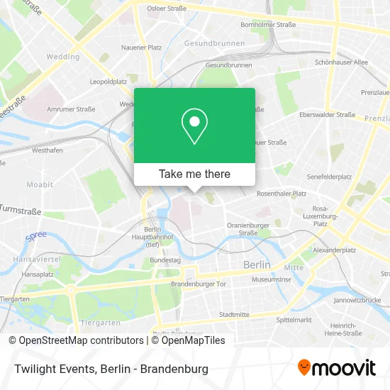 Twilight Events map
