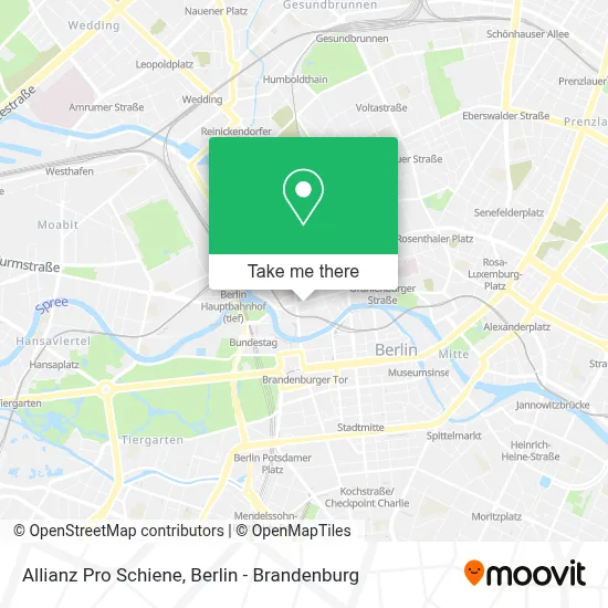 Allianz Pro Schiene map