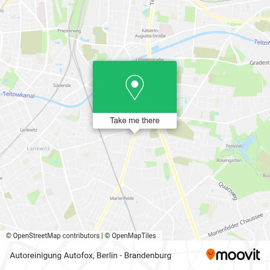 Autoreinigung Autofox map