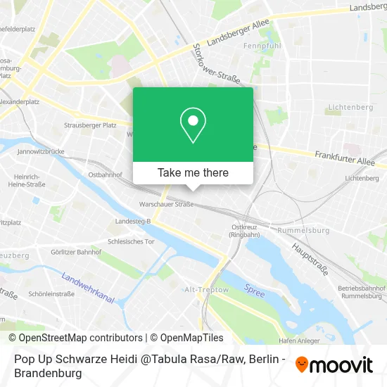 Pop Up Schwarze Heidi @Tabula Rasa / Raw map