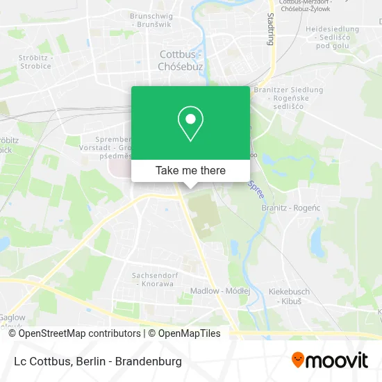 Lc Cottbus map