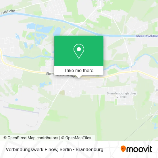 Verbindungswerk Finow map