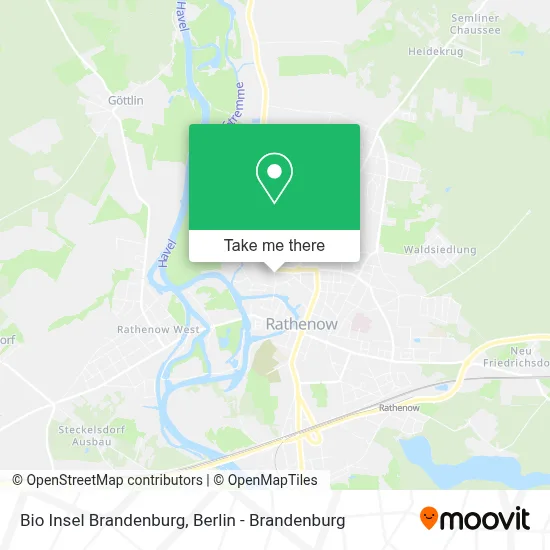 Bio Insel Brandenburg map