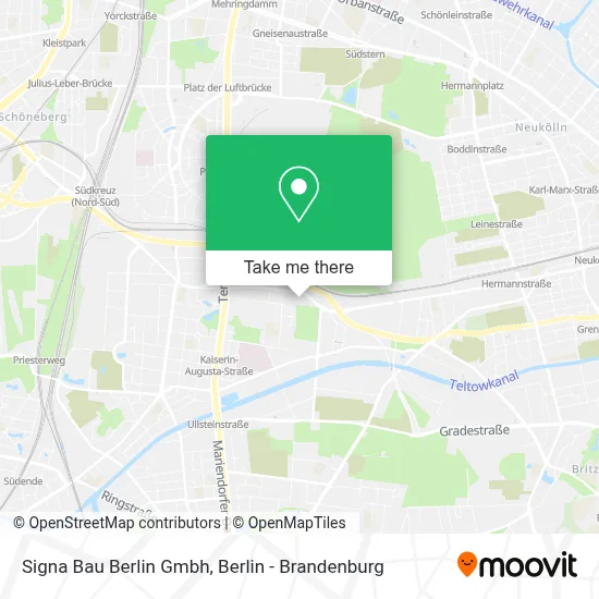 Signa Bau Berlin Gmbh map