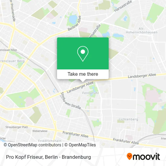 Pro Kopf Friseur map