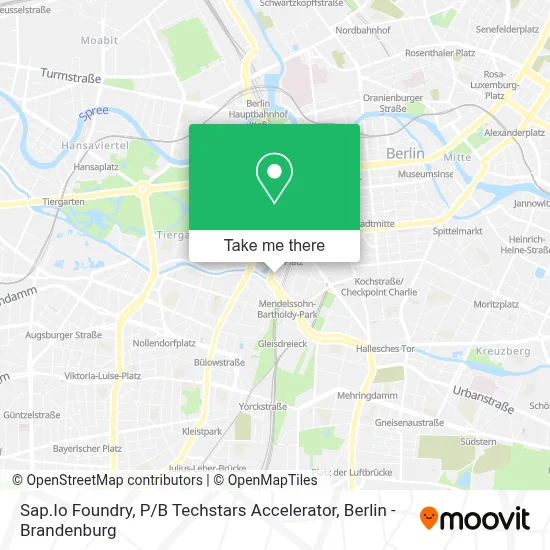 Sap.Io Foundry, P / B Techstars Accelerator map