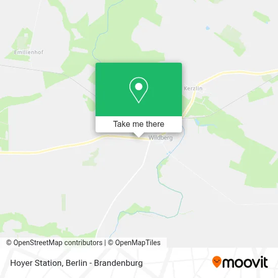 Hoyer Station map