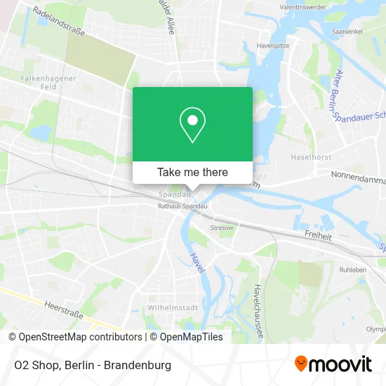 O2 Shop map