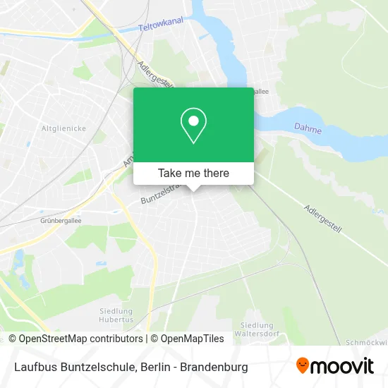 Laufbus Buntzelschule map