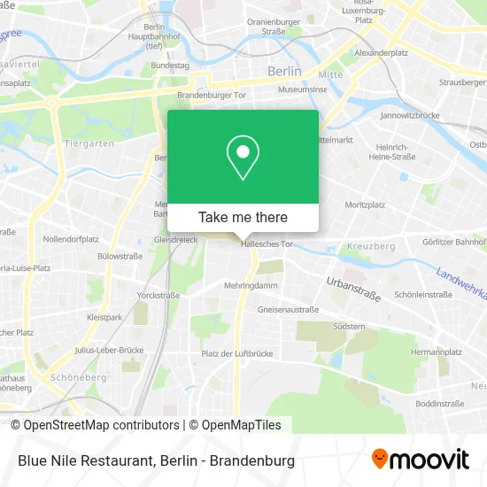 Blue Nile Restaurant map