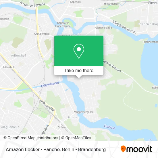 Amazon Locker - Pancho map