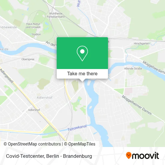 Covid-Testcenter map