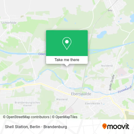 Shell Station map