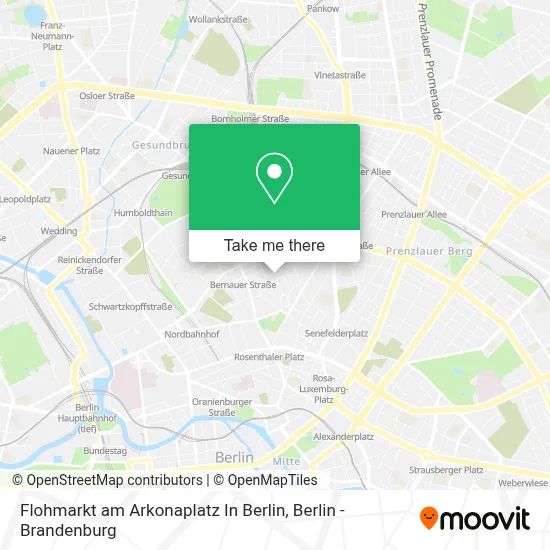 Flohmarkt am Arkonaplatz In Berlin map