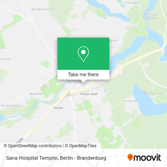 Sana Hospital Templin map