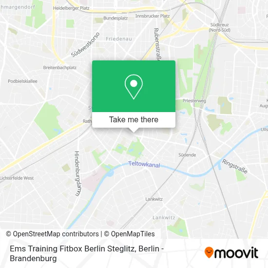 Ems Training Fitbox Berlin Steglitz map